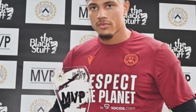 Super Eagles Goalkeeper, Maduka Okoye, Claims Udinese Player Of The Month For February