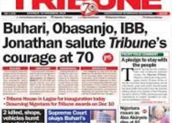 The Nigeria Tribune newspaper