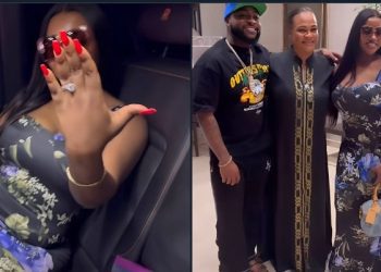 Chioma's engagement ring.