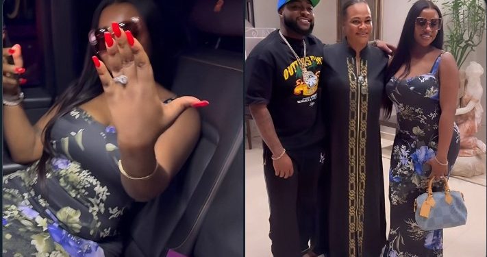 Chioma's engagement ring.